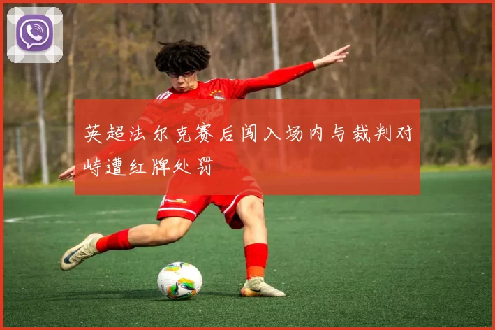 英超法尔克赛后闯入场内与裁判对峙遭红牌处罚